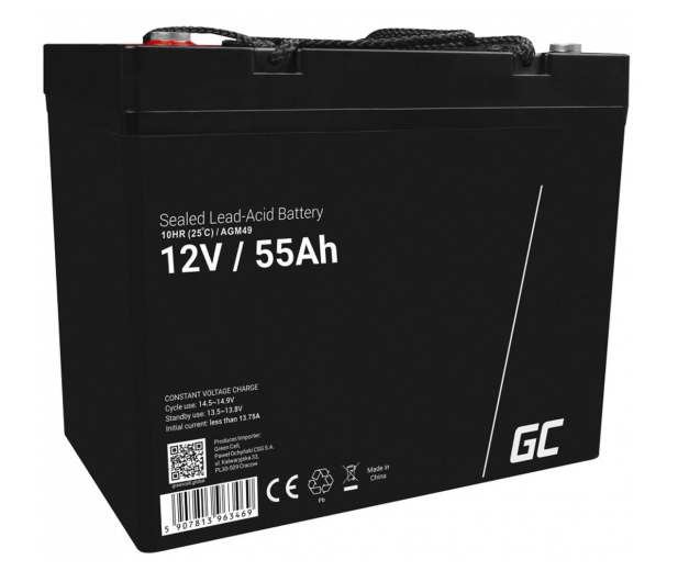 Green Cell Akumulator AGM 12V 55Ah - 688169 - zdjęcie